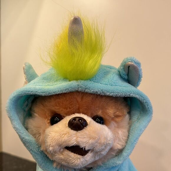 Gund Boo the Worlds Cutest Dog Pomeranian Bear Sweater Plush Rainbow Unicorn - Picture 3 of 10